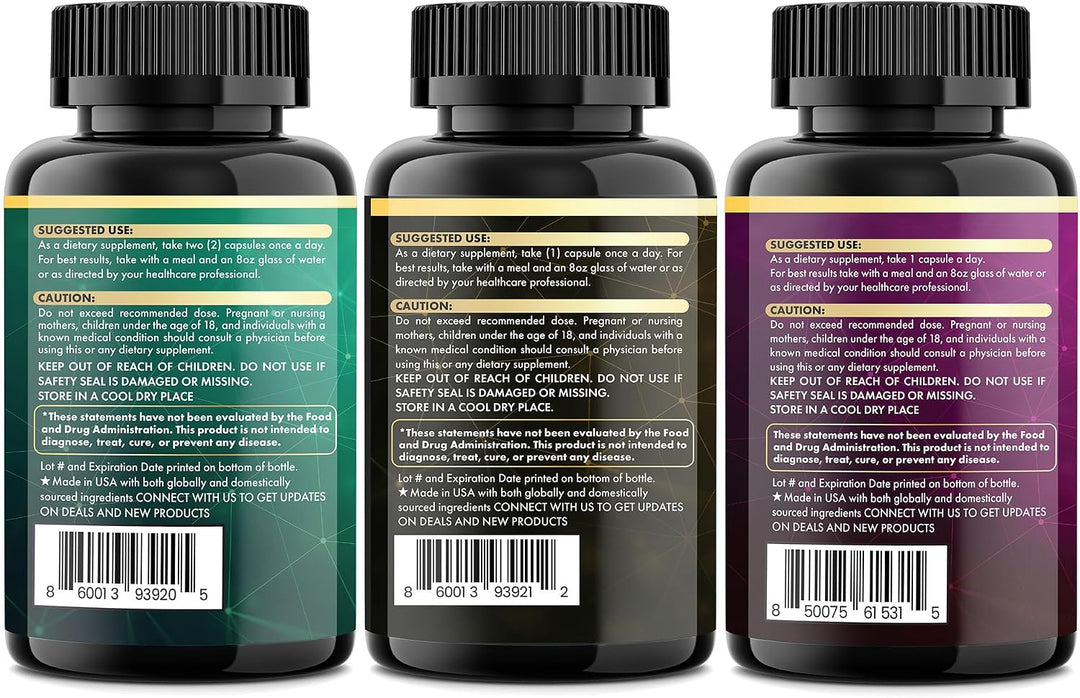 Parrox Vision Vitality Trio - Musgo marino, aceite de semilla negra...