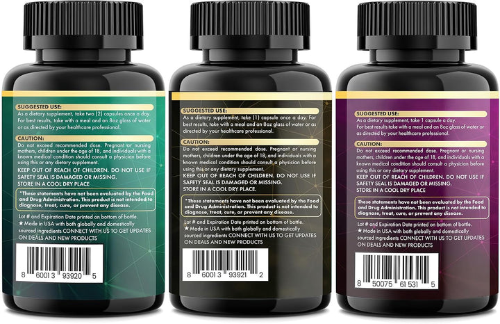 Parrox Vision Vitality Trio - Musgo marino, aceite de semilla negra...