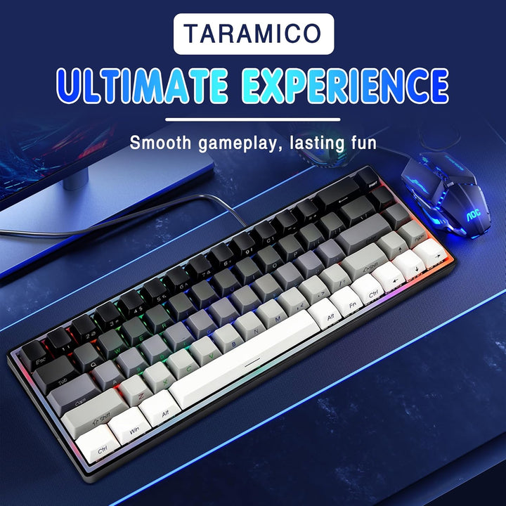 Taramico Mechanical Gaming Keyboard 65% Wired, Magnetic Switch Hot...