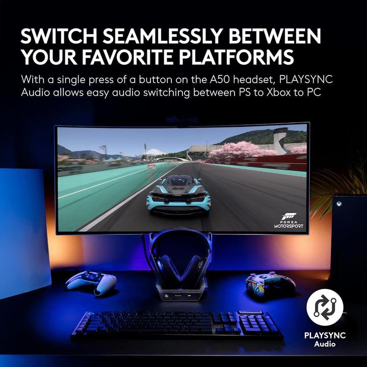 Logitech G Astro A50 Multi-Platform Wireless Gaming Headset + Base...