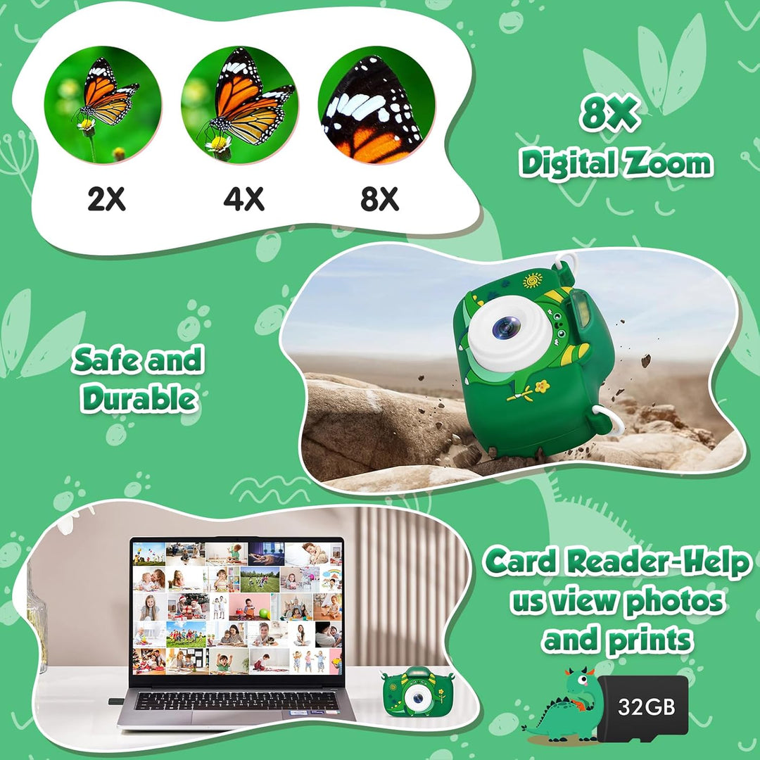 Cámara para niños con linterna y pantalla de 2.4 pulgadas, cámara p...
