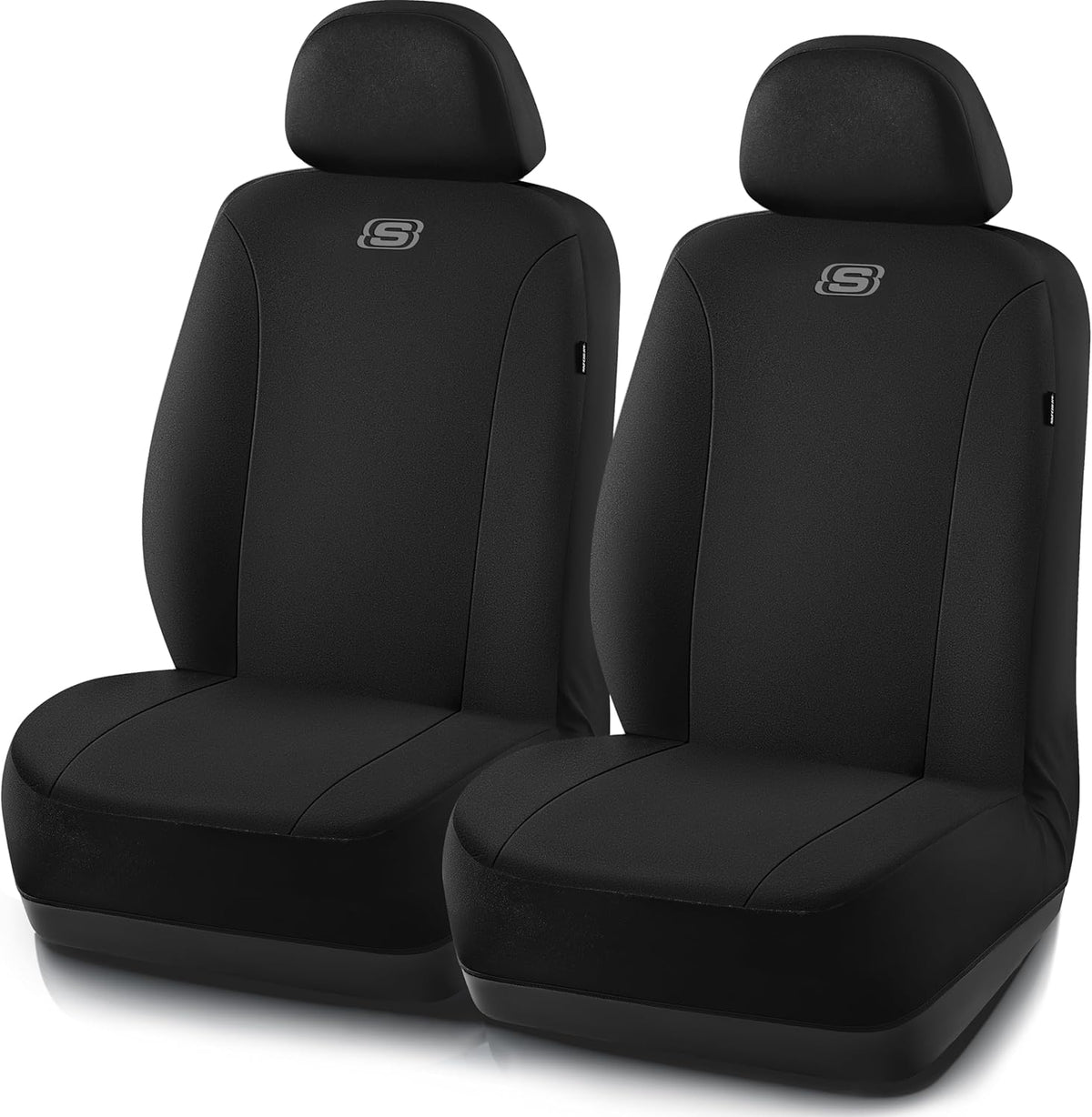 Skechers Fundas para Asientos, Fundas de Asiento de Poliéster Transpirable Premium, Fundas para Asientos de Coche Compatibles con Bolsas de Aire, Comodidad Automotriz para la Mayoría de Coches