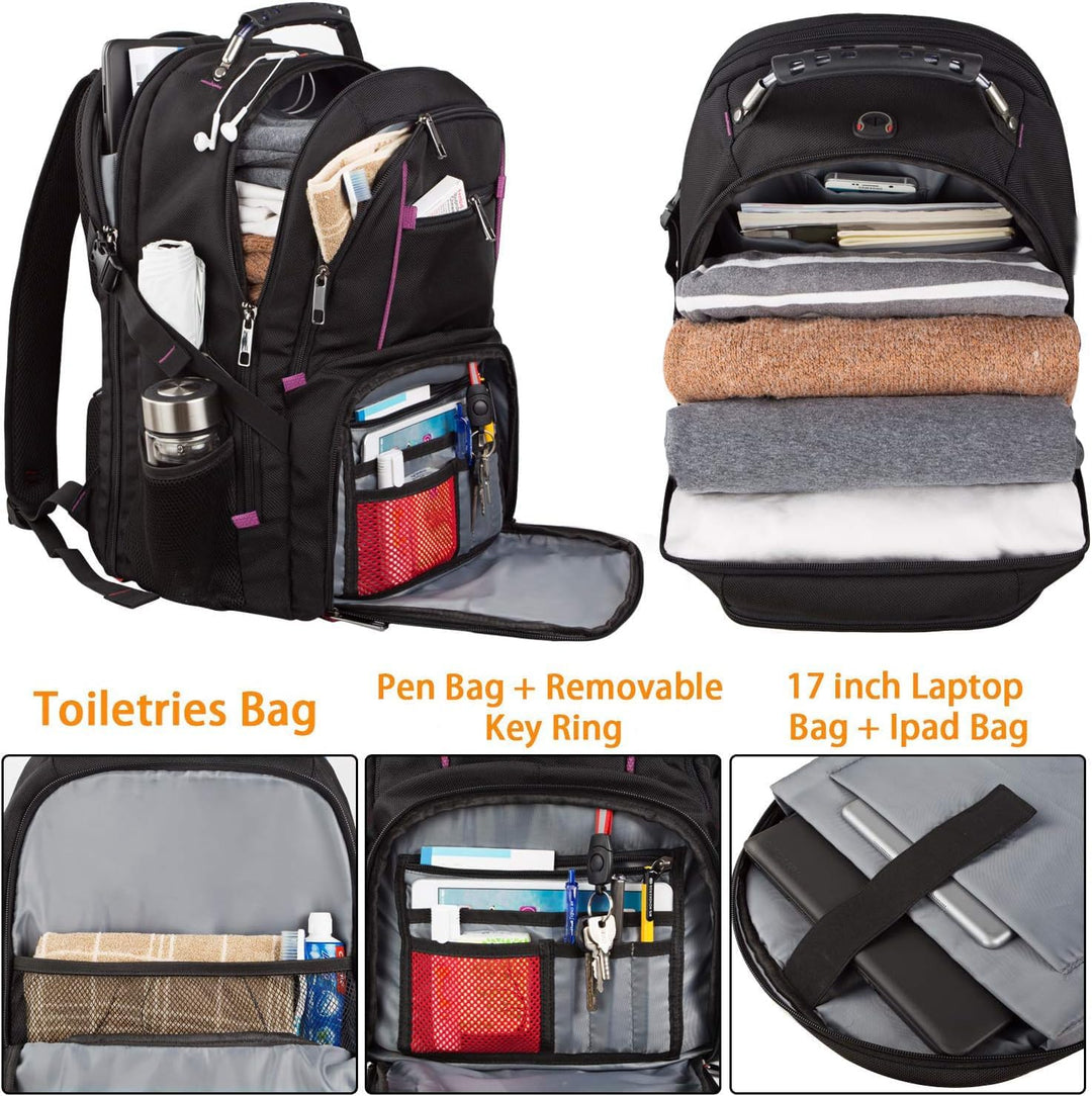 LTINVECK - Mochila extra grande, compatible con TSA, para portátil...