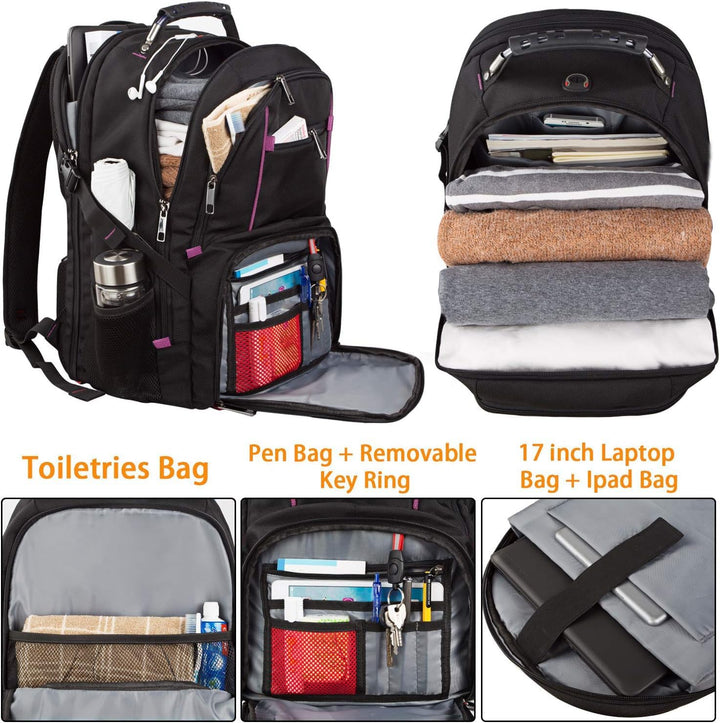 LTINVECK - Mochila extra grande, compatible con TSA, para portátil...