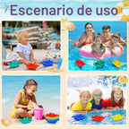 Woanger - 60 botes de juguete de plástico para niños pequeños, coloridos