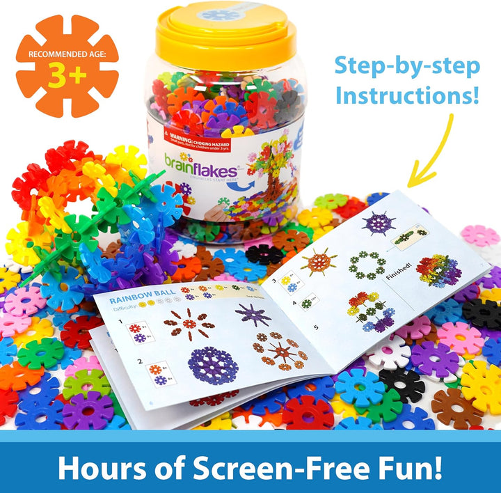 Conjunto de 500 piezas Brain Flakes para niños de 3 años