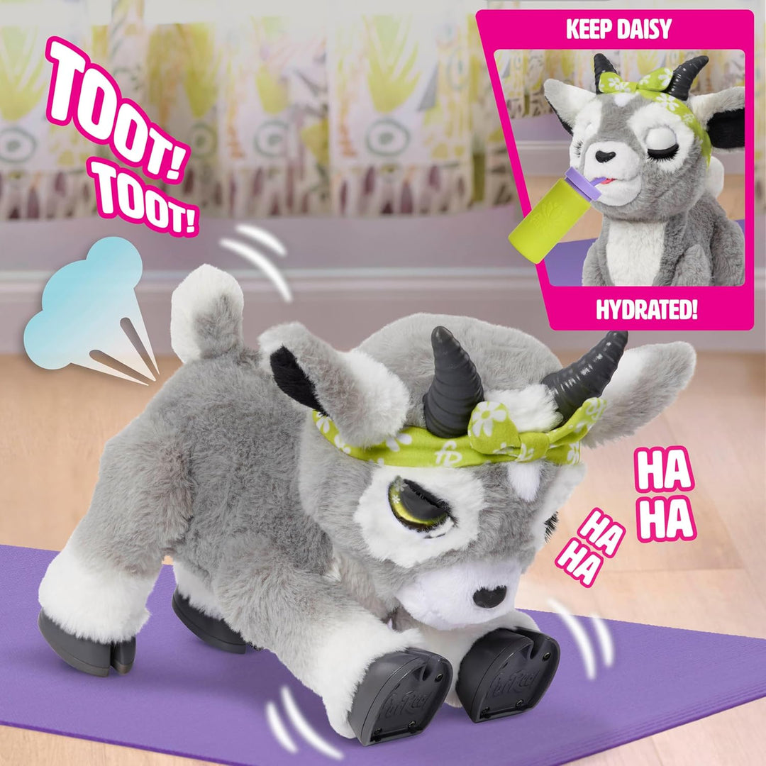 FurReal Daisy the Yoga Goat - Juguete interactivo de felpa