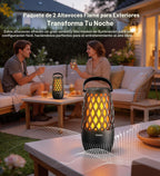 Lámpara Altavoces para exteriores con luces, regalos para hombres y mujeres, IPX5 impermeable, paquete de 2