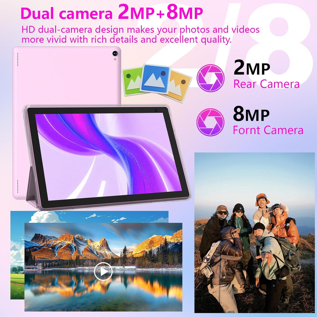 Tablet Android 15 de 10 pulgadas, 8GB RAM 32GB ROM CPU potente de c...