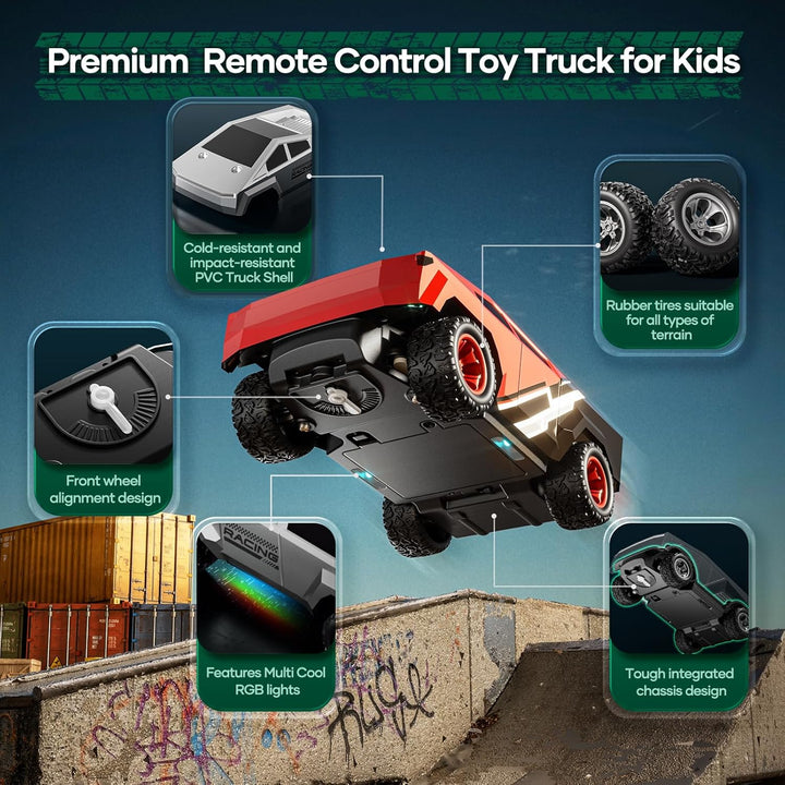HOMETALL Coche de Control Remoto Camiones RC - Camión RC 2WD Juguet...
