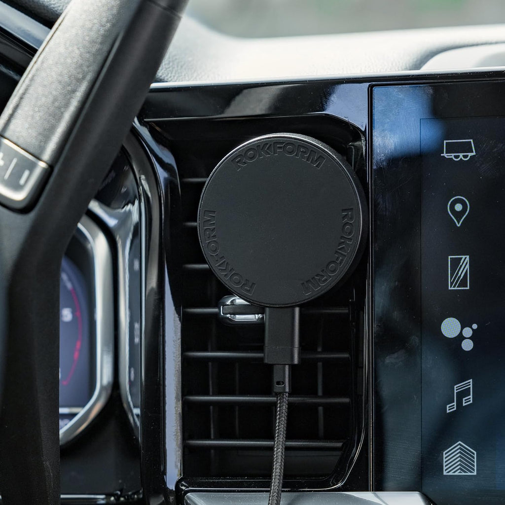 Rokform Cargador de coche inalámbrico magnético, montaje en ventilación