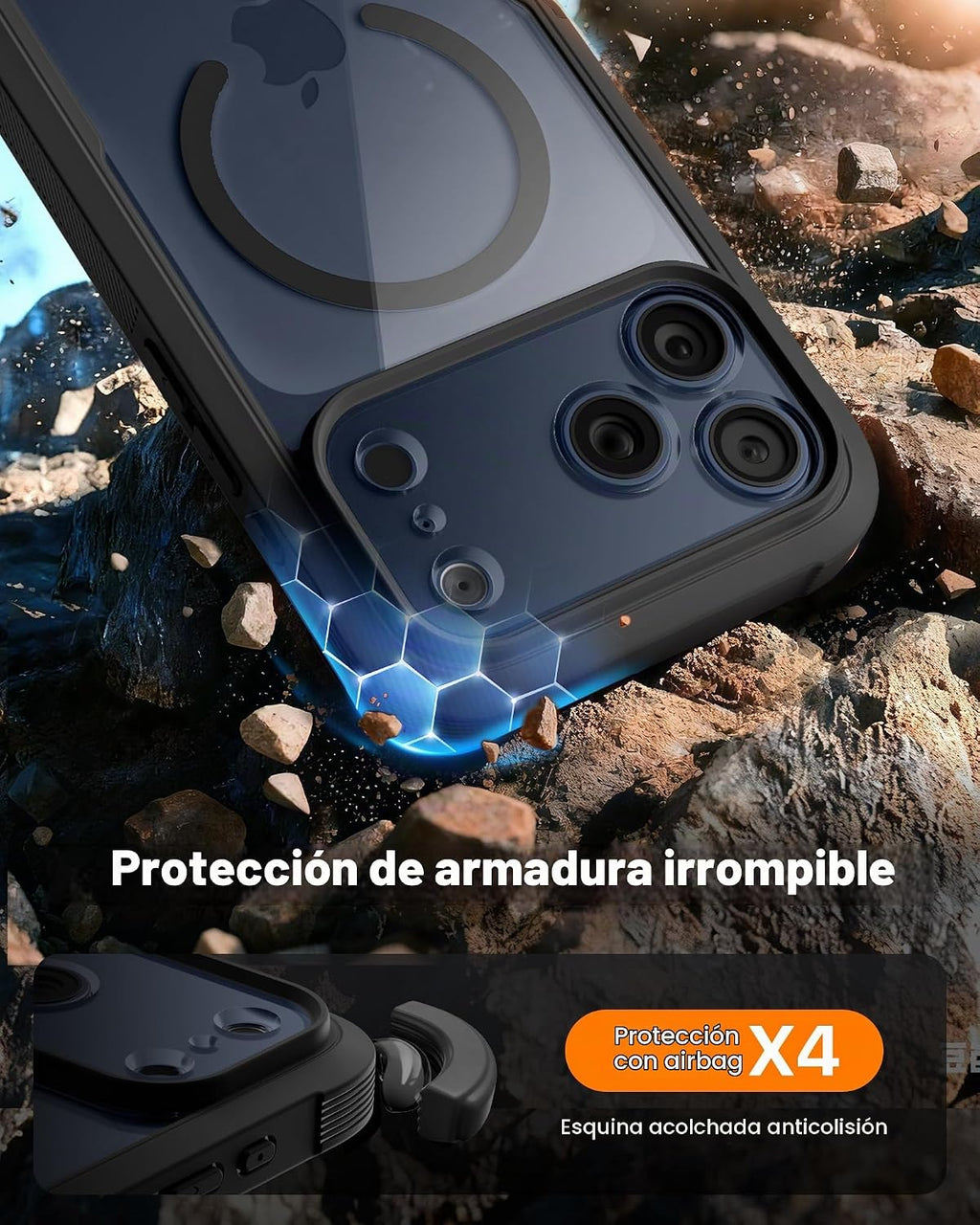 Diaclara Funda magnética y protector de pantalla para iPhone 18 Pro Max
