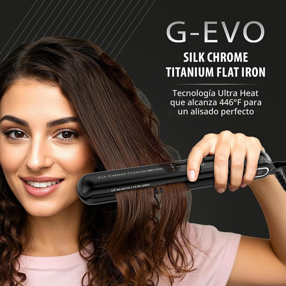 GA.MA Italy Professional G-EVO - Plancha plana de titanio de seda c...