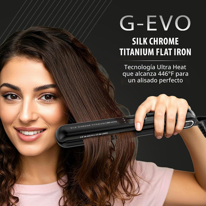 GA.MA Italy Professional G-EVO - Plancha plana de titanio de seda c...