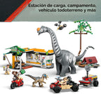 LEGO Jurassic World Raptor & Titanosaurus Tracking Mission - Juguete de construcción y aprendizaje para juego de simulación - Figuras de acción de dinosaurio para niños y niñas, a partir de 7 años - Idea de regalo para cumpleaños -76973