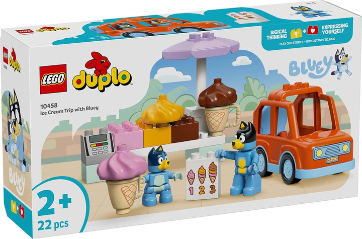 LEGO Bluey Bluey and Ice Cream Adventure Toy, juguete educativo, re...