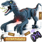 Juguetes de dinosaurio con control remoto para niños, juguete velociraptor