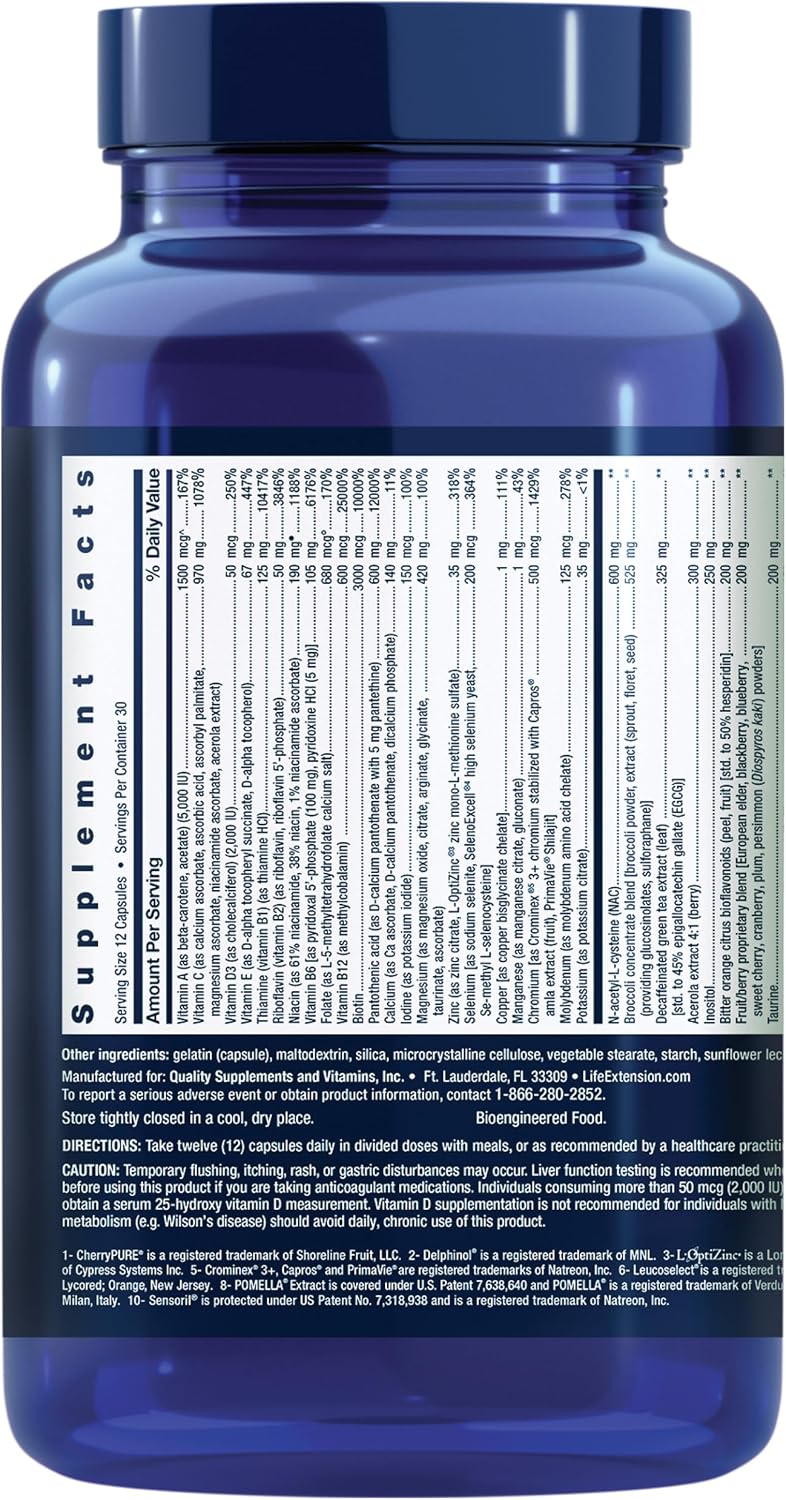 Life Extension Mix™ Cápsulas \u2013 Suplemento vitamínico, mineral,...
