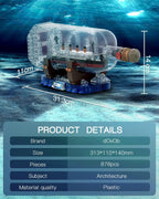 dOvOb - Juego de bloques de construcción de barco Titanic en una botella, conjunto de modelo de exhibición coleccionable creativo, gran idea de regalo de juguete para adultos y niños (878 piezas)