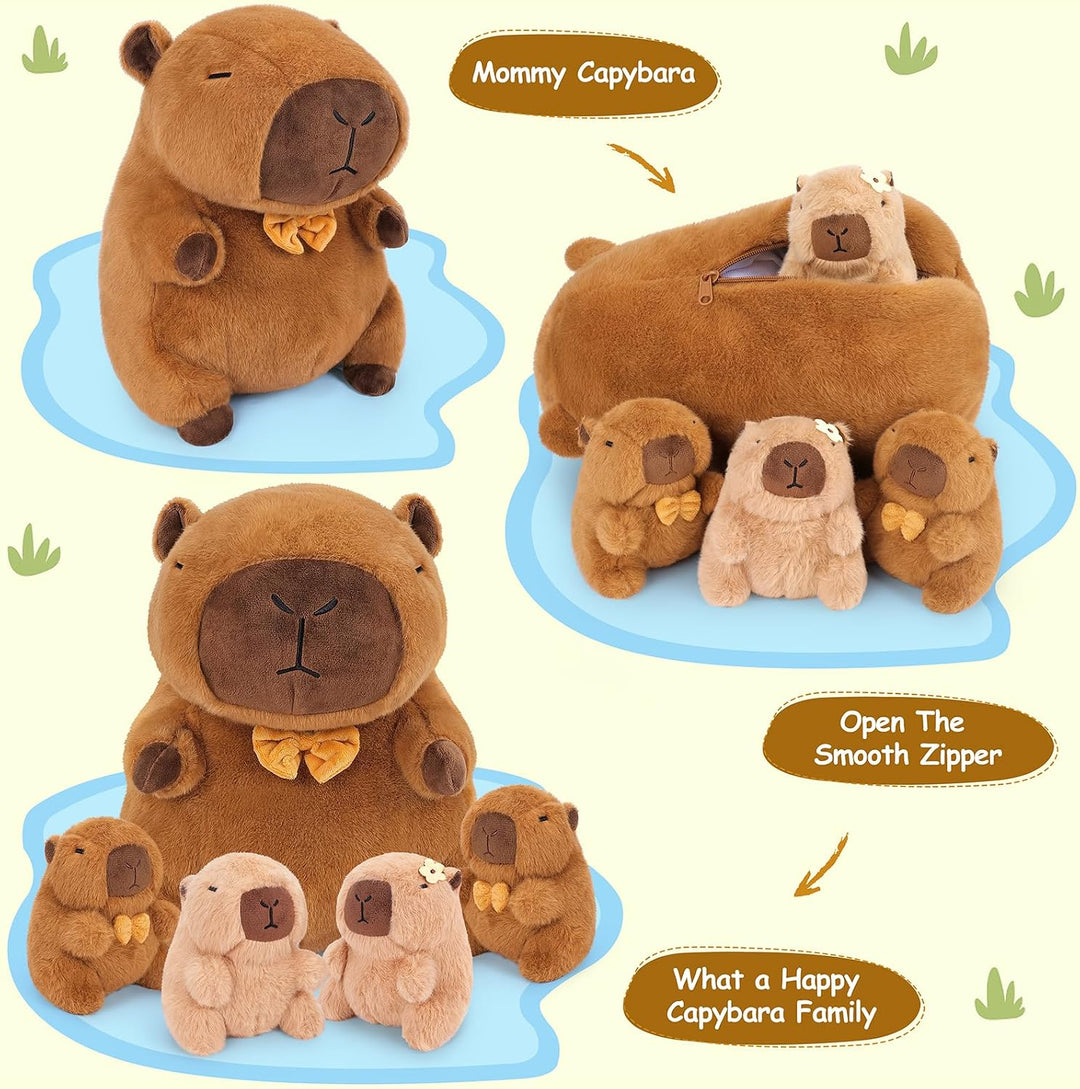 Achwishap Capybara - 5 peluches de Capybara con 4 peluches de Capyb...
