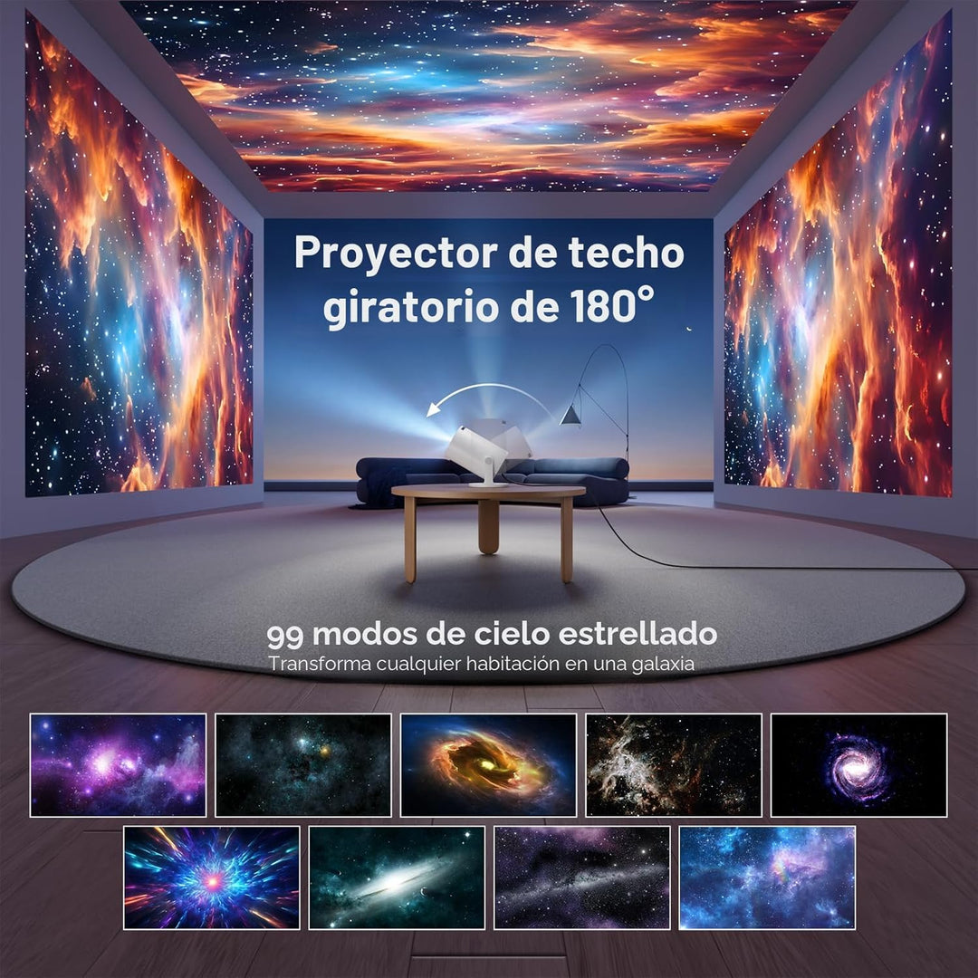 [Aplicaciones integradas] ClokoWe Mini proyector con WiFi y Bluetoo...