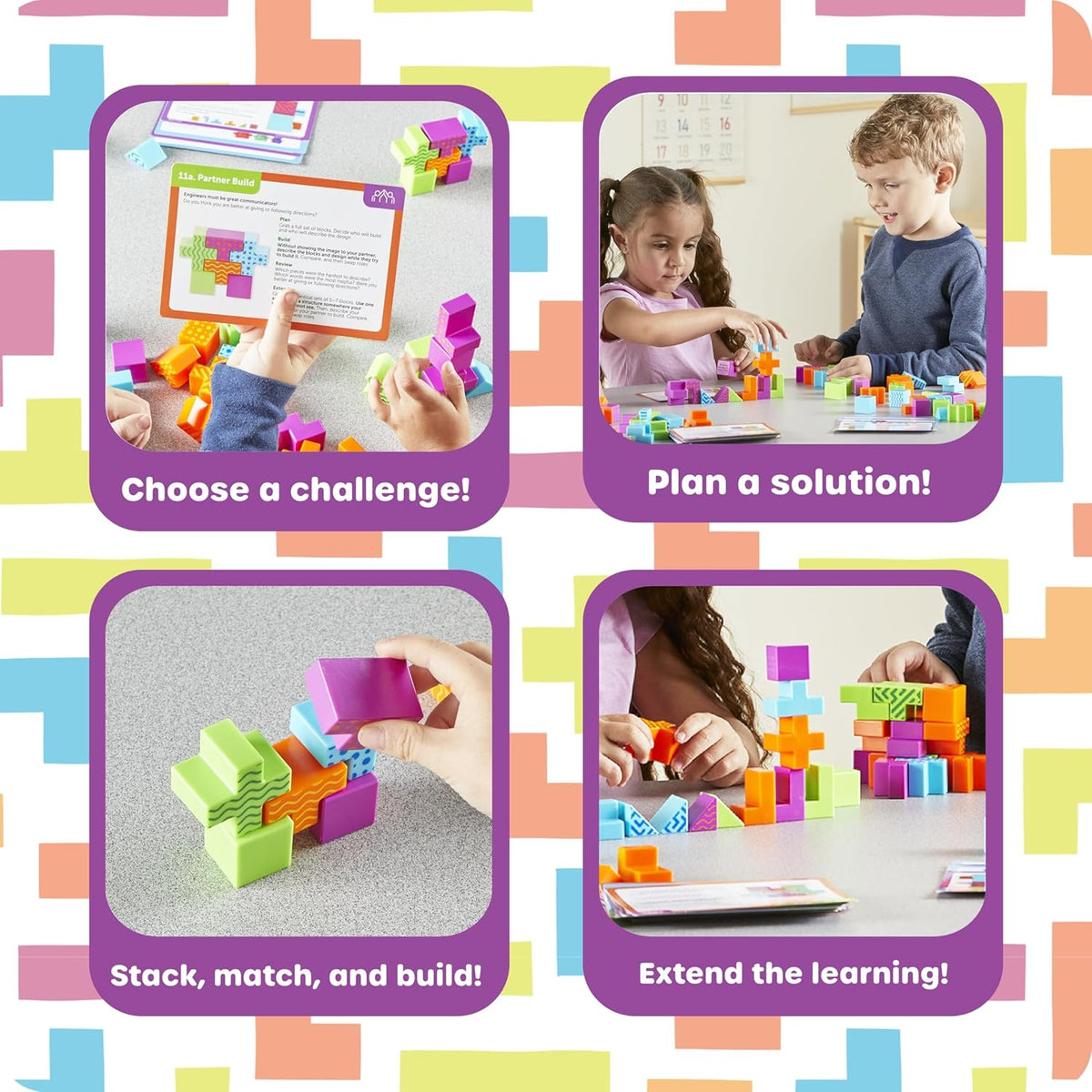 Learning Resources STEM Explorers Conjunto de Aula Brainometry, Juegos para Niños, Rompecabezas, Juguetes Sensoriales, Imprescindibles del Aula, Juguetes Montessori, Rompecabezas 3D, Juegos Mentales