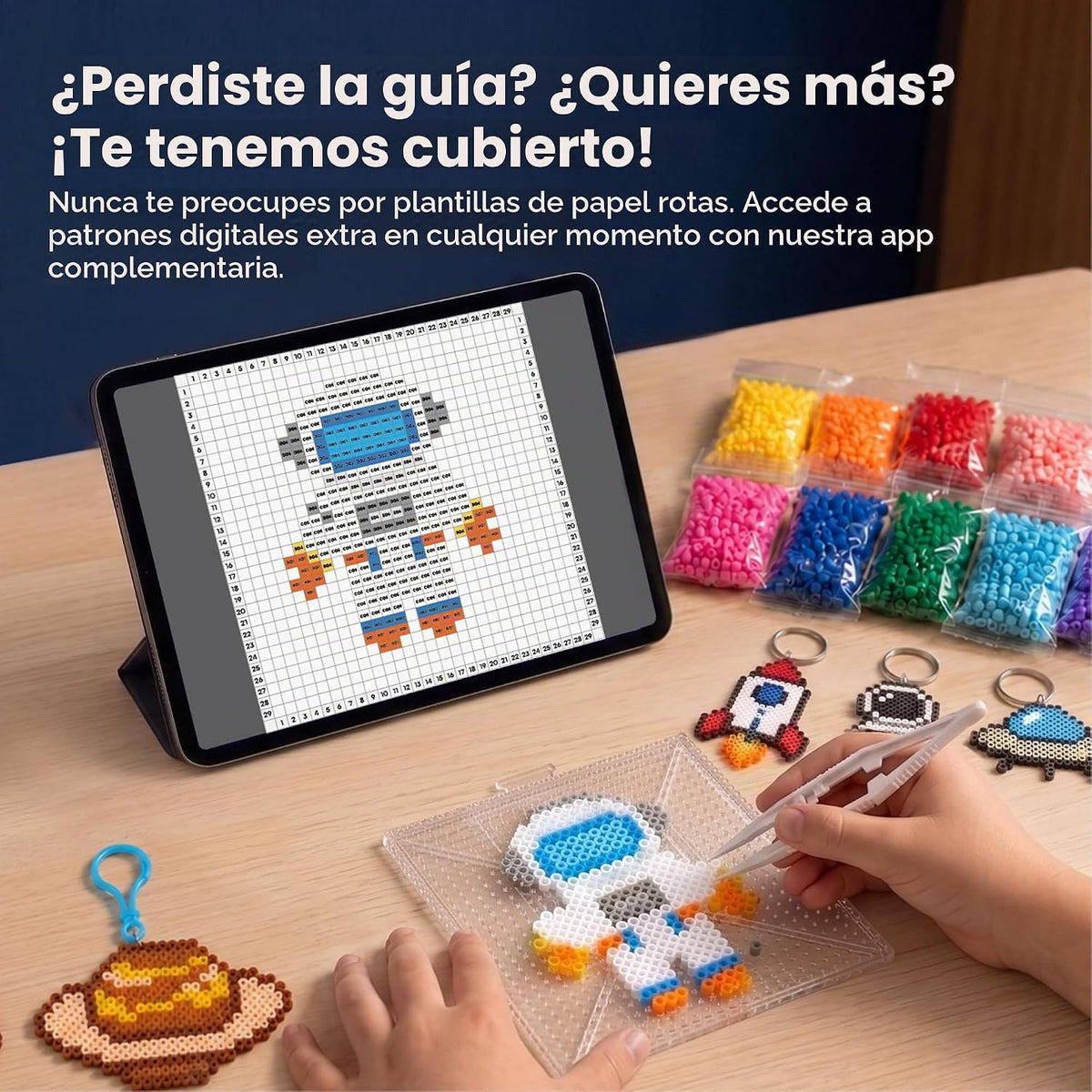 Caydo Kit de cuentas fusibles del sistema solar, juguetes STEM de ciencia