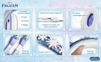 Frozen 2 - Auriculares para niños, diadema ajustable, sonido estéreo, conector de 0.138 in, auriculares con cable para niños, sin enredos, control de volumen, plegables, auriculares para niños sobre