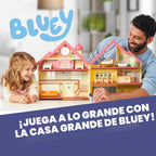 Bluey XL House Playset, luces interactivas, sonidos y pista de baile