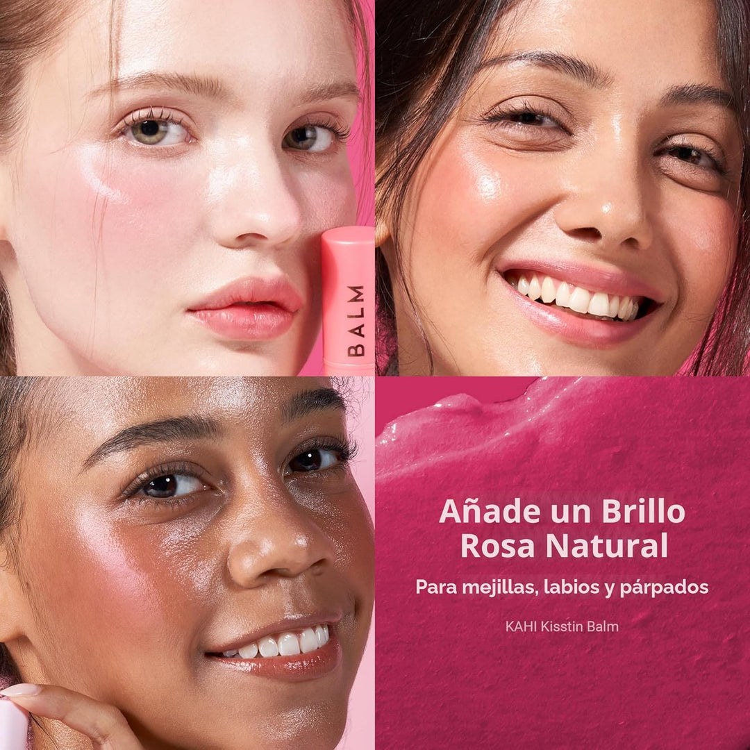 KAHI Kisstin Balm - Hidratante facial y barra de maquillaje que ref...
