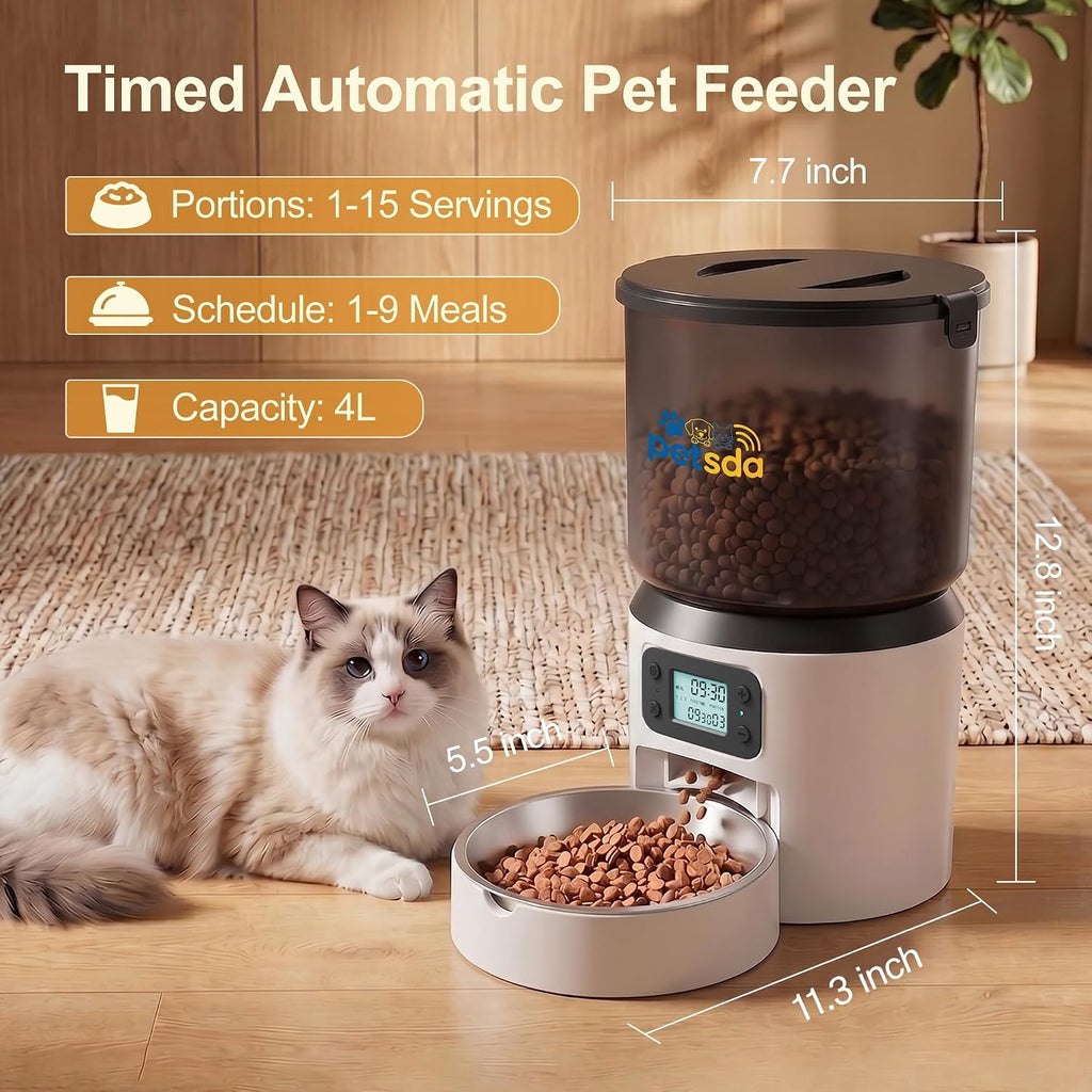 Alimentadores automáticos para gatos, alimentador automático del animal