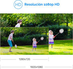 ZOSI Paquete de 4 cámaras de seguridad con cable 1080P HD TVI, cámara bala