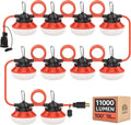 Cadena de luz LED de trabajo de 100 pies y 100 W, 18/2 SJTW