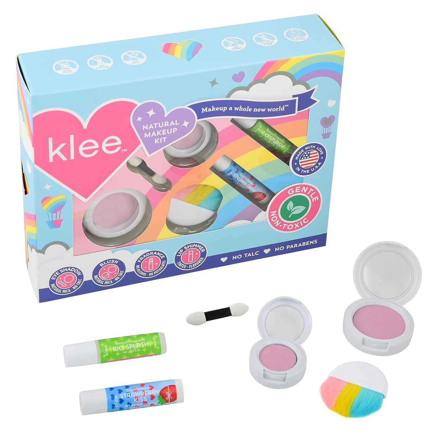 Klee Naturals Kit de Maquillaje Mineral. Suave y No Tóxico. Apto pa...