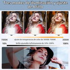 Zeadio Estabilizador de mano de video, kit de agarre de mango de cámara todo en uno con luz de video LED regulable, micrófono, soporte para teléfono, adaptador de cámara de acción para cine, vlogging, YouTube, TikTok, etc