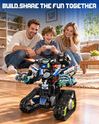 5-en-1 Kit de Robótica RC de Policía para Construir, control remoto y APP, Regalo STEM