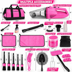 ThinkLearn Kit de limpieza para auto con aspiradora de alto poder para detailing