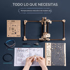 ROKR Pista de Canicas Eléctrica de Madera 3 en 1, Rompecabezas 3D para Adultos, Kits de Juguetes de Construcción de Modelos de Madera, Regalo Ideal para Chicos y Hombres