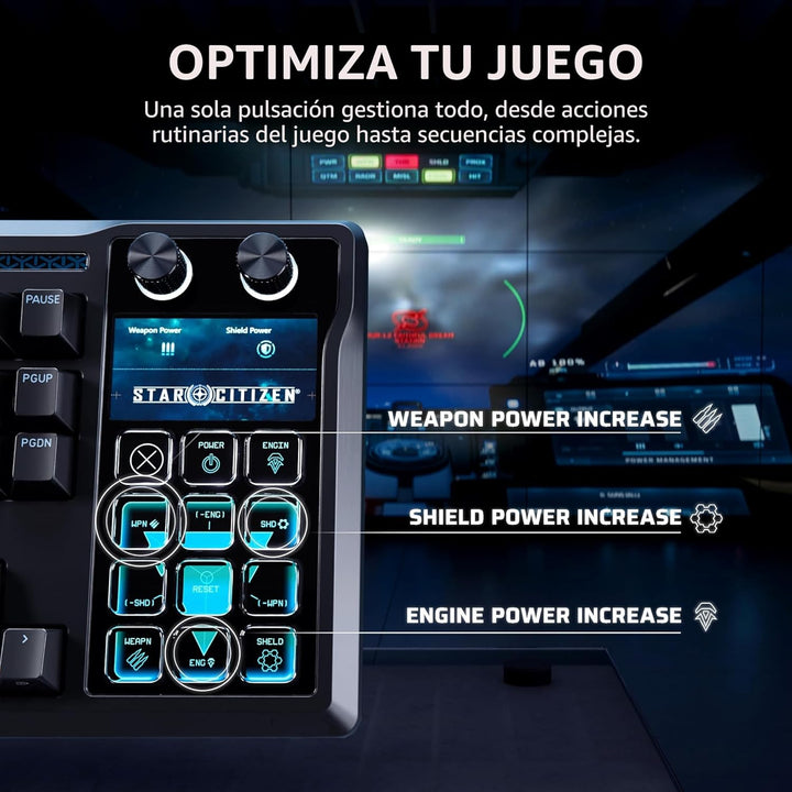 Corsair Galleon 100 SD RGB Teclado mecánico para juegos con cable -...