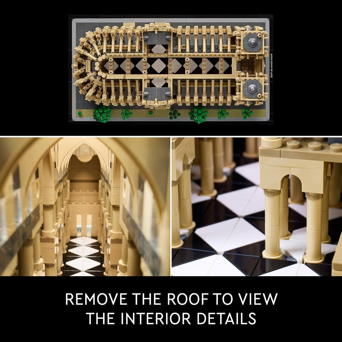 LEGO Architecture Réplica de Notre-Dame de Paris, Kit de Modelo Arquitectónico, Set de Construcción Coleccionable para Adultos, Souvenir para Construir y Exhibir, Idea de Regalo para Amantes de la