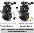 Piececool - Rompecabezas 3D con juegos de herramientas DIY, kits de construcción de modelo de barco pirata el Holandés Errante, rompecabezas 3D de metal difíciles para adultos, grandes regalos de
