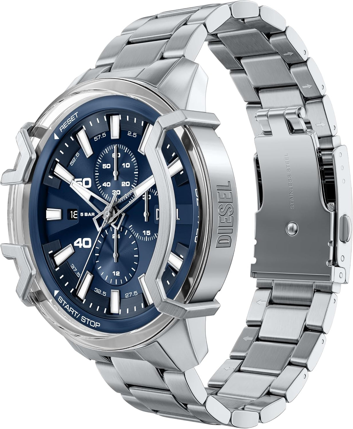 Reloj Cronógrafo de Hombre Diesel Griffed en Acero Inoxidable (Modelo: DZ4728)