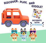 Bluey Big Heeler 4WD y juguete de coche para niños pequeños de la f...