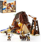Lumibricks Mina de Oro del Salvaje Oeste Iluminación Conjunto de Ladrillos de Construcción - Entrada de Excavación de Prospector Occidental 658 Piezas Juego de Minería para Adultos y Amantes del Oeste