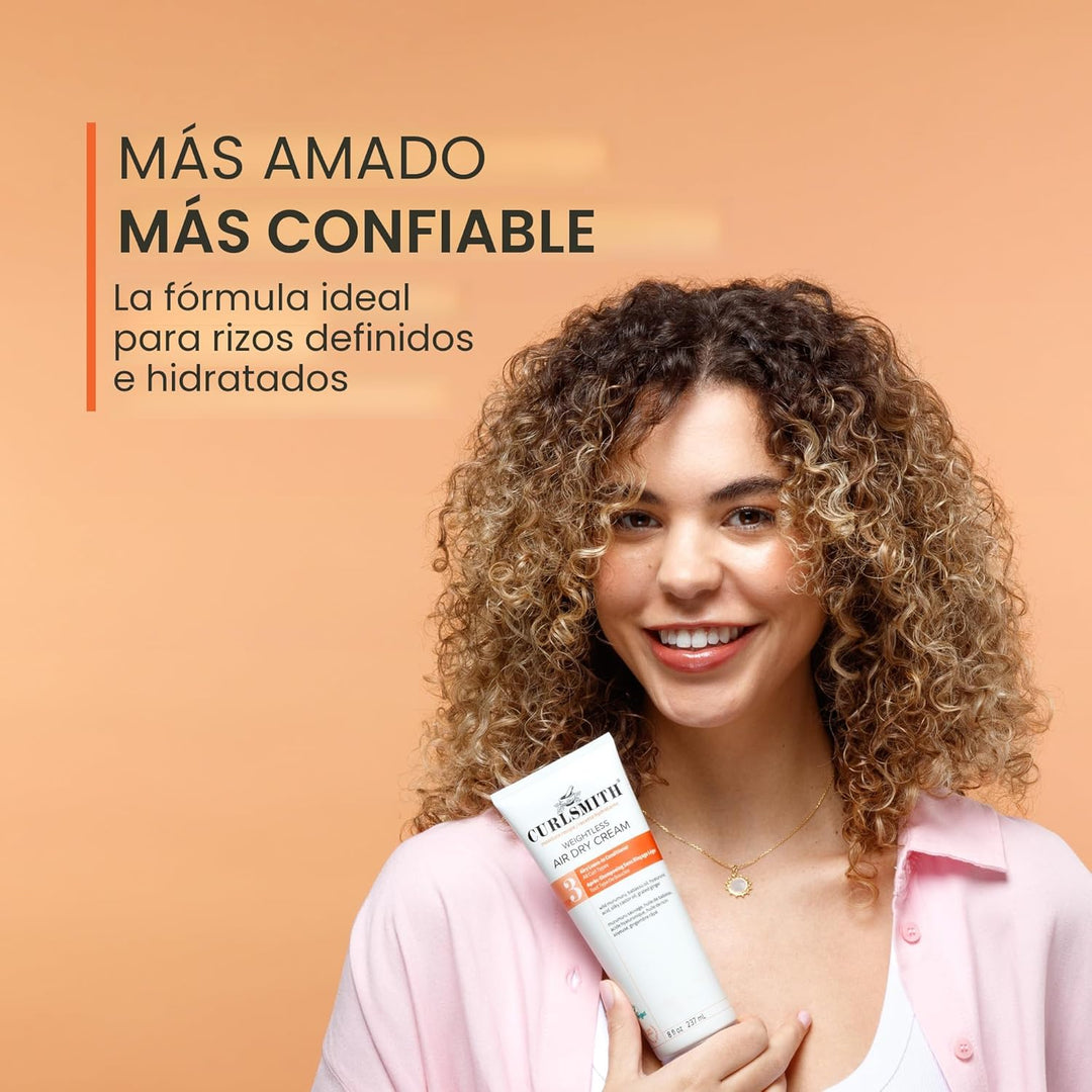 CURLSMITH Weightless Air Dry Cream for Hair, Hydrating and Detangli...