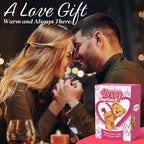Cuckool Oso de peluche con rosa y corazón de amor, apto para microondas y con peso