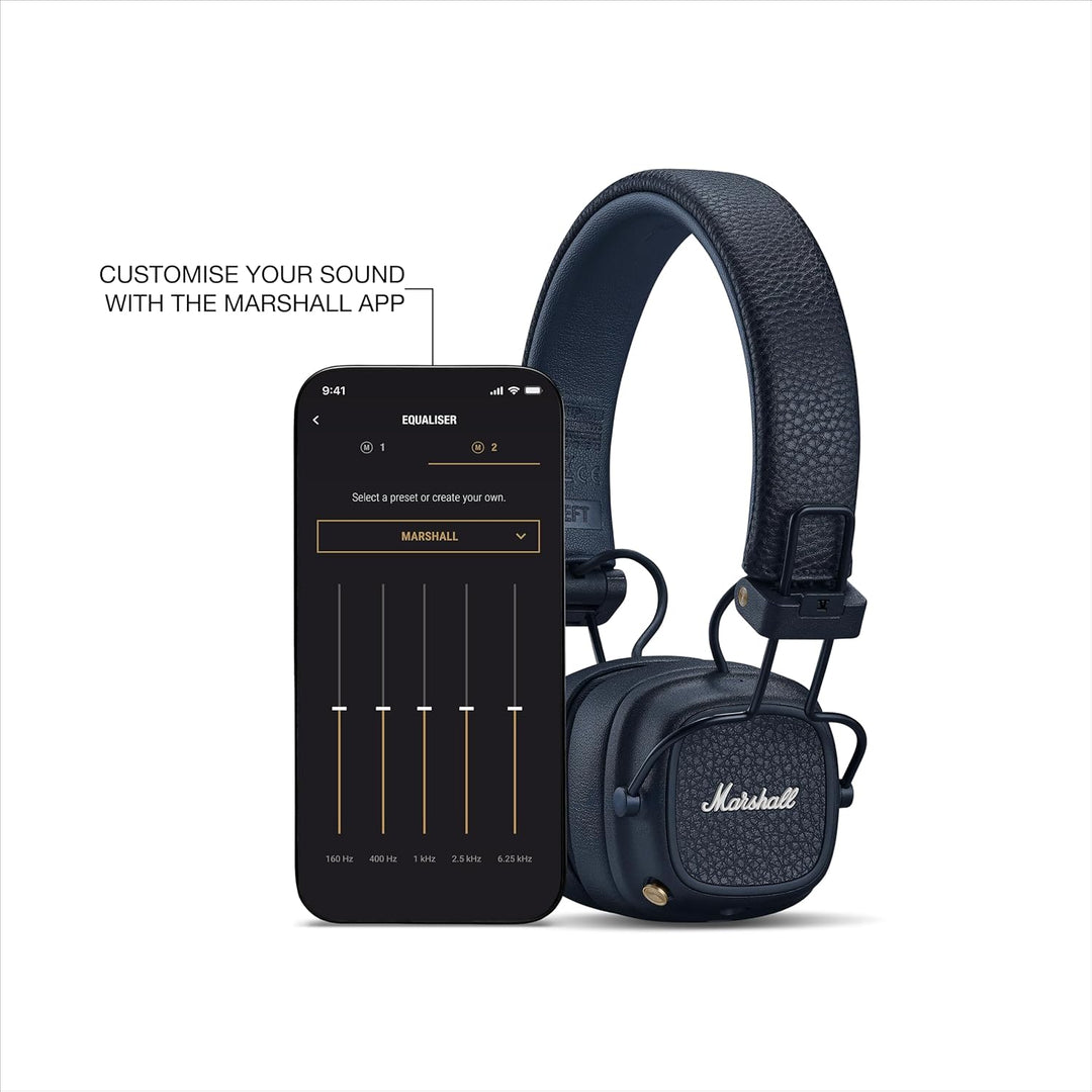 Marshall Major V - Auriculares inalámbricos Bluetooth para la oreja...