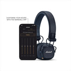Marshall Major V Auriculares inalámbricos Bluetooth en la oreja - Azul medianoche, Tamaño único