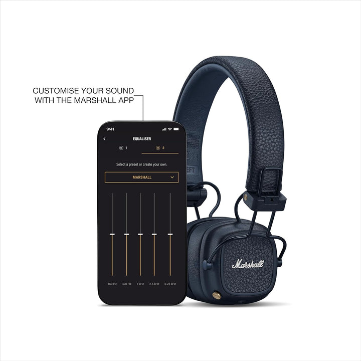 Marshall Major V - Auriculares inalámbricos Bluetooth para la oreja...