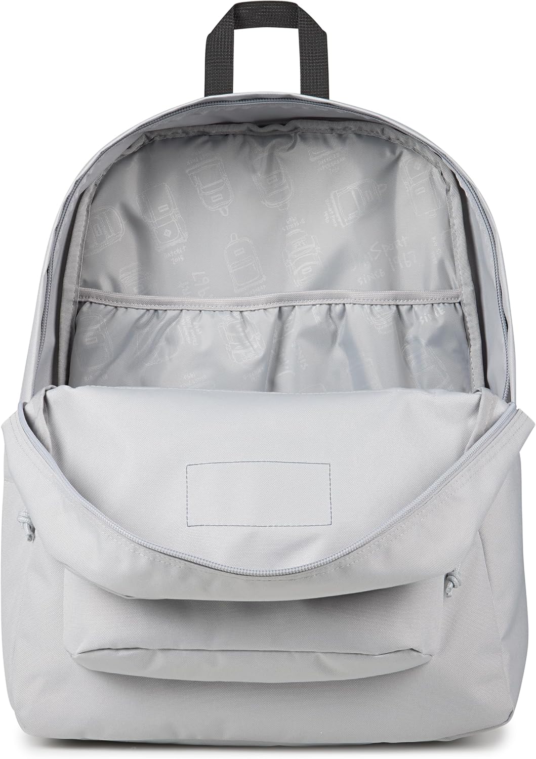 JanSport Mochila Superbreak Plus, Gris conectado a tierra, Tamaño ú...